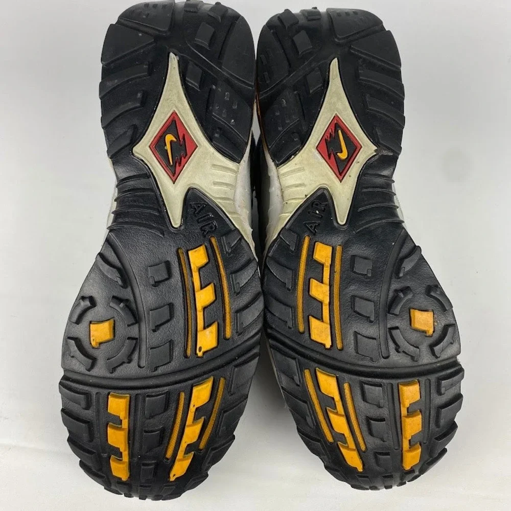 Nike‎ Air Terra Albis Mens 13 Silver Navy Yellow 1998 VTG Trail Shoes 104113-071